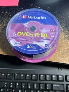 VERBATIM 8X DVD+R DL ~ DOUBLE LAYER 30 PACK BRANDNEU - Bild 1 von 1