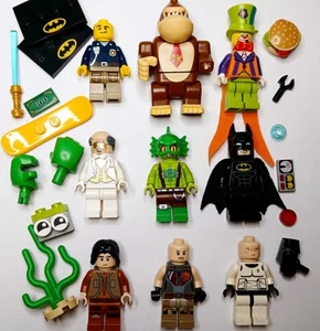 LEGO Minifigures Lot Of 8 figs Batman- Star Wars - Lego City - Donkey Kong - Picture 1 of 9