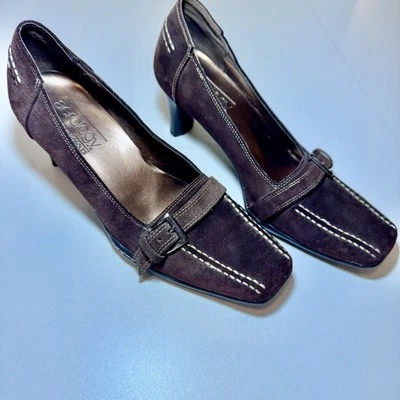 Zapatos mocasines de gamuza marrón Aerology by Aerosolss - talla 8,5B Foto 1 de 4