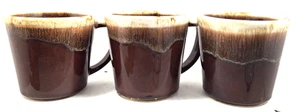 Lote De Colección De 3 Tazas De Café McCoy Brown Goteo Usadas Hechas En Los EE. UU. - Imagen 1 de 5