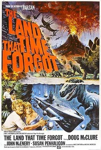 THE LAND THAT TIME FORGOT Movie Poster RARE Sci-Fi Classic Dinosaurs - Picture 1 of 1