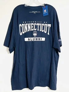 University Of Connecticut Huskies Alumni 2XL Champion T Shirt NWT - Picture 1 of 5