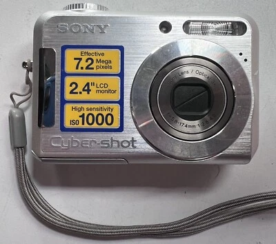 Sony Cyber-shot DSC-S700 7.2MP Digital Camera - Silver -Parts/Repair  - Image 1 of 4
