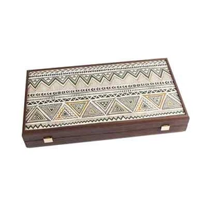 Juego de Backgammon Arte Popular Griego Manopoulos - Hecho en Grecia - Imagen 1 de 5