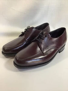 Vtg FLORSHEIM Richfield FLS Men's Size 11 Leather Shoes 33617 Burgundy - Picture 1 of 19