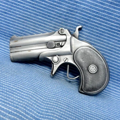 Derringer Pocket Pistola Cinturón Hebilla Icónico Arma de Fuego De Colección Años 70 Bergamota .TYC870 Foto 1 de 4