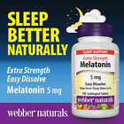 6PACK Webber Naturals SLEEP SUPPORT EXTRA STRENGTH 5mg 1440 TABS TOTAL