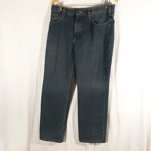 Carhartt Men’s Jeans Size 34x30 Blue Relaxed Fit RN 14806 Dark Wash - Picture 1 of 6