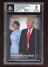 2016 Topps Now Election #16-17 Donald & Melania Trump Assume Residence BGS 9