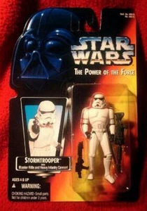 1995 STAR WARS POWER of the FORCE: STORMTROOPER (NOC) POTF 2 RED/ORANGE CARD* - Picture 1 of 1