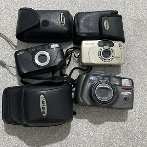 Samsung fino 70 Fino 700XL AF Zoom 105S Camera job lots With Case 3x Camera - Picture 1 of 12