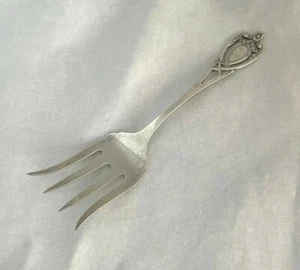 Monticello by Lunt Sterling Chipped Beef Fork-6"-Mono M - Picture 1 of 4