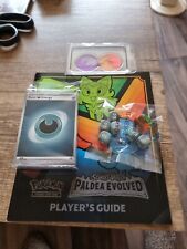  Players Guide s/v 2 Paldea Evolved+energy Cards +dice +condition Markers 