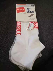 Hanes Originals Men's No-Show Moisture Wicking 4-Pair Pack Socks Shoe Size 6-12 - Picture 1 of 1