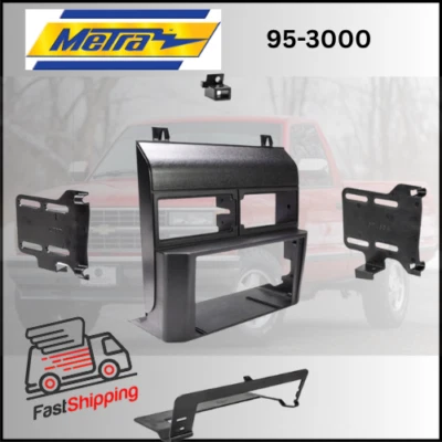KIT DE TABLERO DE RADIO DOBLE DIN METRA 95-3000 PARA CAMIONES SELECT GM 1988-1994 Foto 1 de 4