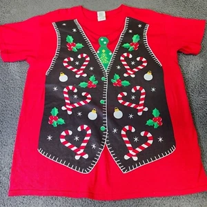 Gildan Cotton Christmas Graphic Tee L - Picture 1 of 6