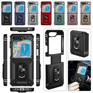 Case For Samsung Galaxy Z Flip5 4 3 Magnetic Armor Ring Holder Stand Phone Cover - Picture 1 of 61