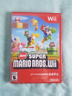 New Super Mario Bros (Nintendo Wii, 2009) Complete W/ Manual CIB