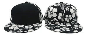 Genuine Decky Hawaiian Style 6 Panel Flat Bill Floral Snapback Baseball Cap Hat - Picture 1 of 14