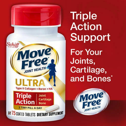 Schiff Move Free Ultra Triple-Action Tablets - 75 Count