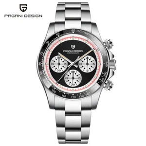 Moderne PAGANI DESIGN Herren Chronograph Quarz Armbanduhr Stahlband PD-1676 Box - Bild 1 von 16