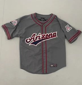 VINTAGE Colosseum Athletics Arizona Wildcats Jersey Large Adult Gray V Neck Mens - Picture 1 of 8