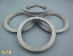 4x center rings 82.0mm 66.6mm for alloy rims gray black 1510 - Picture 1 of 2