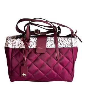 RADLEY Brockley Responsible Dark Red Medium Crossbody Grab Bag - New - RRP £145 - Picture 1 of 6