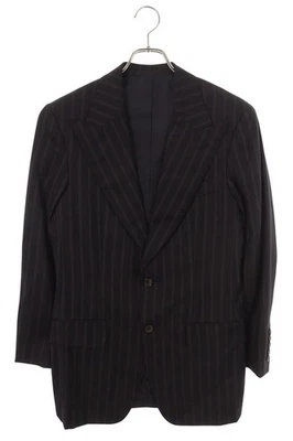GUCCI Tamaño: 44 107245 Z9525 Peak Lapel 2B Stripe Jacket (Negro) 【100152】... - Imagen 1 de 3