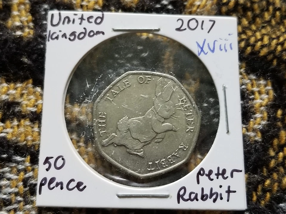 United Kingdom 50 Pence 2017 Circulated - Peter Rabbit - xviii - Image 1 of 2