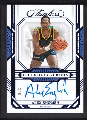 2022-23 ALEX ENGLISH 3/8 AUTO PANINI FLAWLESS LEGENDARY SCRIPTS AUTOGRAPHS - Image 1 of 2