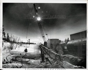 Foto de prensa 1978 Six Mile Waterworks Park vista desde Northway en Albany, Nueva York - Imagen 1 de 2