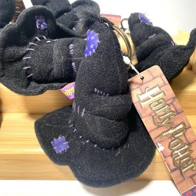 Lot of 6 Harry Potter Mini Sorting Hat Plush Keychain – Zipper Coin Pouch  2001 - Image 1 of 4