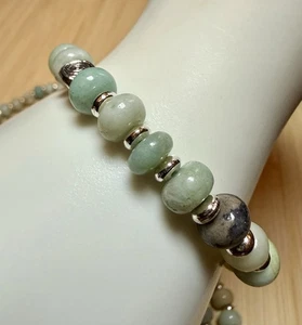 Amazonite Stretch Bracelet - Picture 1 of 4