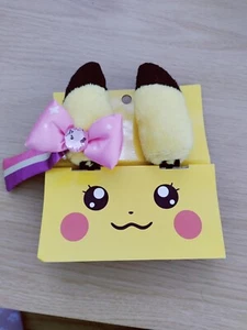 Pokemon Center Japan 2015 Pikachu Doki Doki Contest Ear Hair Clips RARE - Picture 1 of 4