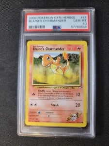 2000 Pokemon Gym Heroes 61 Blaine's Charmander PSA 10 WoTC - Bild 1 von 2