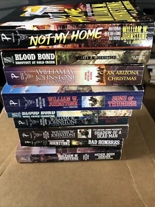 William W. Johnstone lot of 9 paperback books assorted. Westerns Cowboys - Picture 1 of 11
