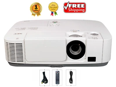 Refurbished NEC P401W 3LCD Projector 4000 ANSI HD 1080i HDMI - 1 YEAR Warranty - Image 1 of 4