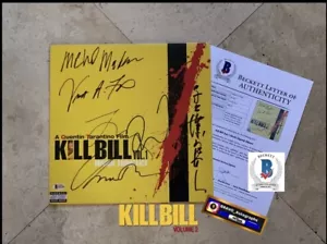ALBUM FIRMATO QUENTIN TARANTINO KILL BILL CAST FIRMATO LP BECKETT BAS COA - Foto 1 di 1