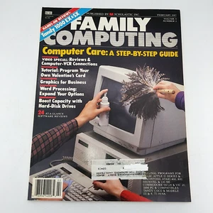 February 1987 Volume 5 Number 2 Family Computing Magazine - Computer Care steps - Picture 1 of 12