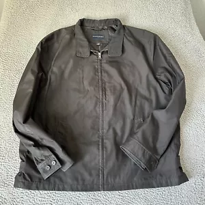 Banana Republic Jacket Adult 2XL XXL Black Full Zip Up Nylon Windbreaker Mens - Picture 1 of 15