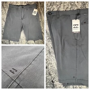 Billabong New Order X Hybrid Chino Shorts Mens 30 Submersibles Stretch Gray CHR - Picture 1 of 11