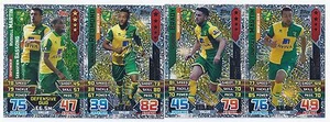 2015 / 2016 EPL Match Attax NORWICH CITY Inserts Man of the Match x 3 Duo x 1 - Picture 1 of 1