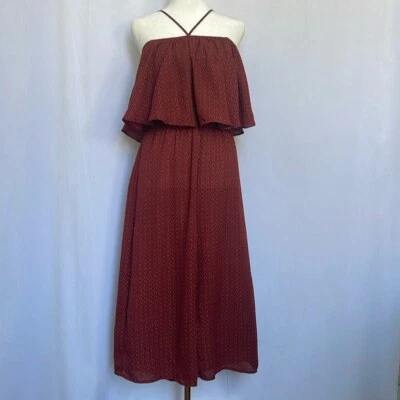 Everly Women's Jumpsuit Size Medium Overall Geometric Print Wide Cropped Leg EUC - Image 1 of 4