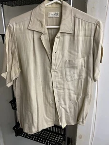 1950s Vintage Clothing Find! SANDY MACDONALD WESTERN ROCKABILLY RAYON Shirt - Picture 1 of 6