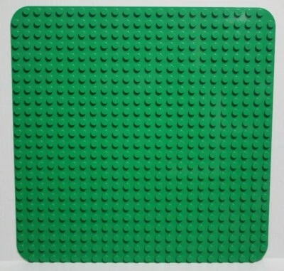 Placa base LEGO DUPLO verde grande 15 X 15 (15" x 15") peça  - Imagem 1 de 4