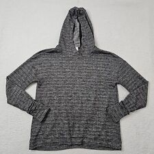 Lululemon Sweater Womens Size 8 Gray Hooded Hoodie Pullover Long Sleeve Nylon