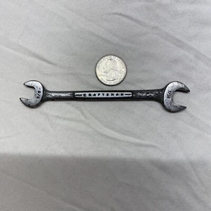 1960s Vintage - CRAFTSMAN - *** 3/8" & 7/16" Fine Open End Wrench -V- Series USA - Picture 1 of 2