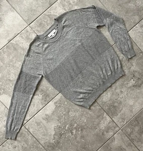 Spiritual Gangster Lightweight Cotton Knit Crew Neck Sweatshirt Pullover Gray M - Picture 1 of 12