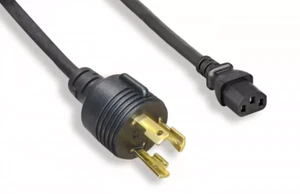 Cavo SF 15 piedi NEMA L6-30P a C13 cavo di alimentazione 14AWG 105 ̊C 300 V - Foto 1 di 1